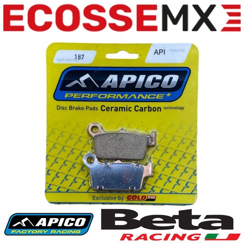 BETA RR250 APICO FRONT REAR BRAKE PADS 2013-2024 API041 187 Apico GF - Picture 4 of 7
