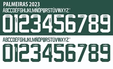 Name&Number Set For Palmeiras Brazilian Seria  2023 Home/Away Football