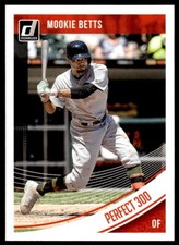 2018 Donruss #191 Mookie Betts  SP, VAR Perfect 300  Boston Red Sox
