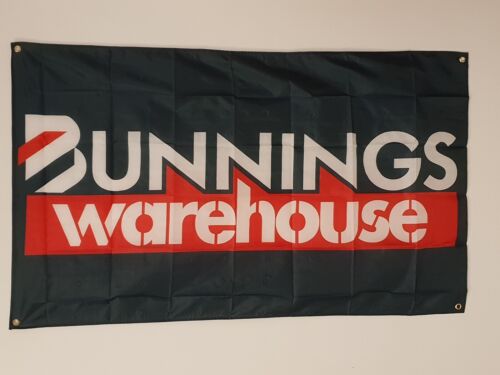 Quality BUNNINGS WAREHOUSE Flag 150 x 90cm Banner for the Man Cave DIY Garage - Picture 1 of 1
