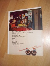 Vintage Pepsi Generation 1960s Machine Advertisement Ad