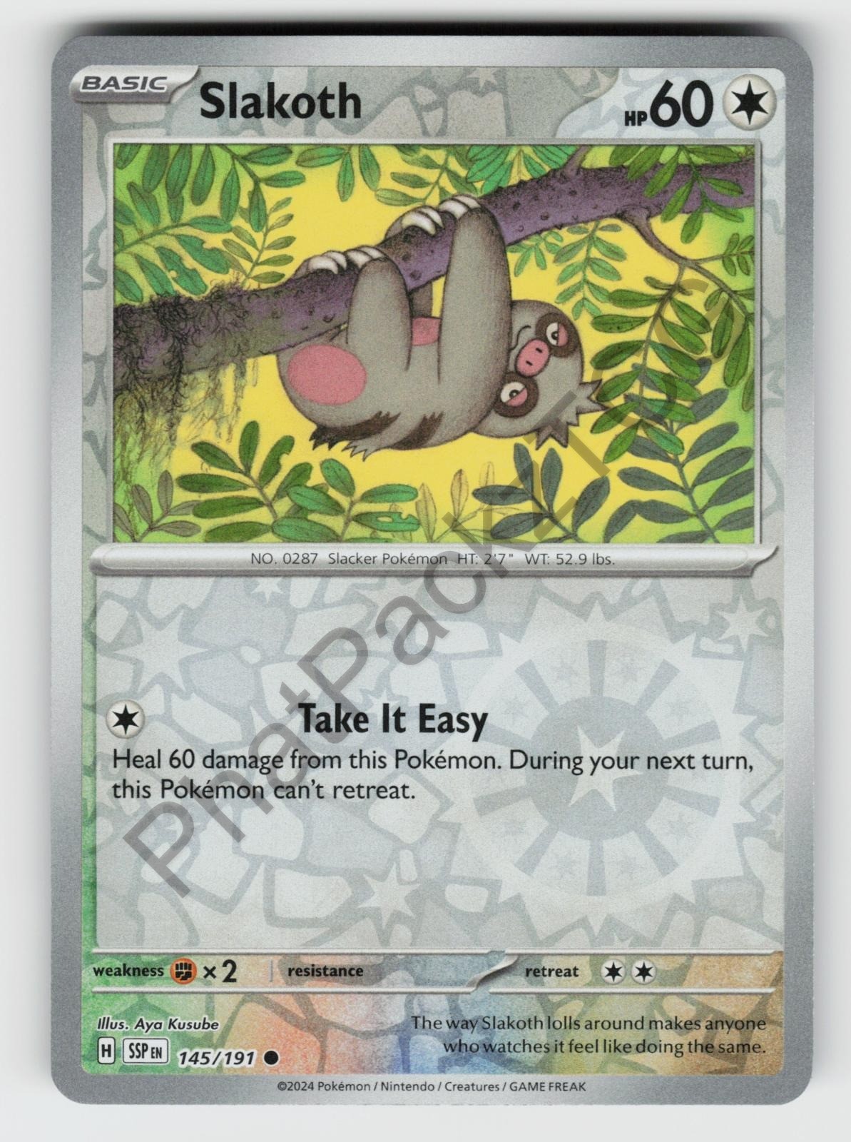Slakoth 145/191 Surging Sparks C Reverse Holo NM/M Pokemon