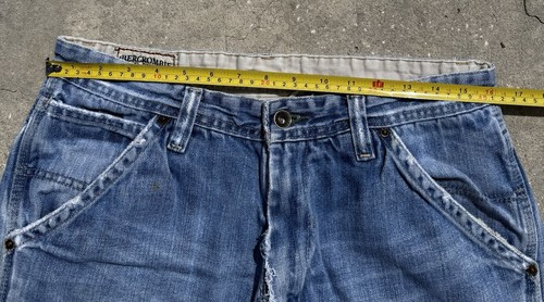Vintage Abercrombie & Fitch Carpenter Denim Jeans Men’s 32 Y2K Baggy Workwear - Picture 5 of 8