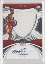 2022-23 Panini Crown Royale Rookie Silhouettes 144/199 AJ Griffin #140 Auto 0jr6