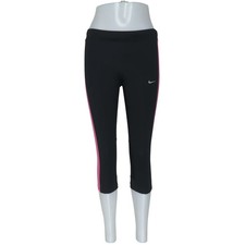Nike, Dreiviertelhose, Größe: M, Schwarz/Pink, Elasthan/Polyester, Damen #3uG