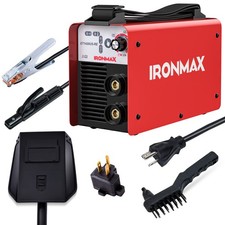 MMA Welder IGBT Welding Portable Machine w/ Earth Clamp&Electrode Holder&Adapter