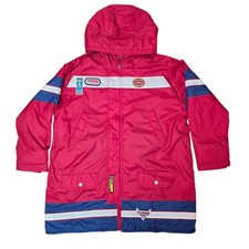 Disney Pixar Cars Lightning McQueen Hooded Jacket Boys 7/8 Red Racing Coat