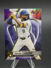 2025 Bowman's Best Jackson Chourio Purple Refractor #/250 Brewers