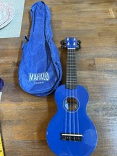 MAHALO ND-30BU BLUE UKULELE w/ GIG BAG WORKS AS-IS READ