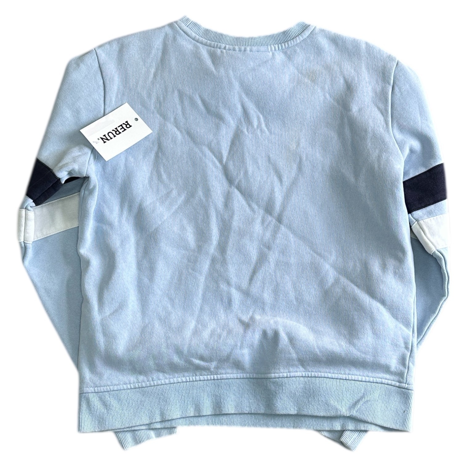 Fila Felpa Pullover Y2K Grande Logo Ricamato Blu Maglione Donna Small