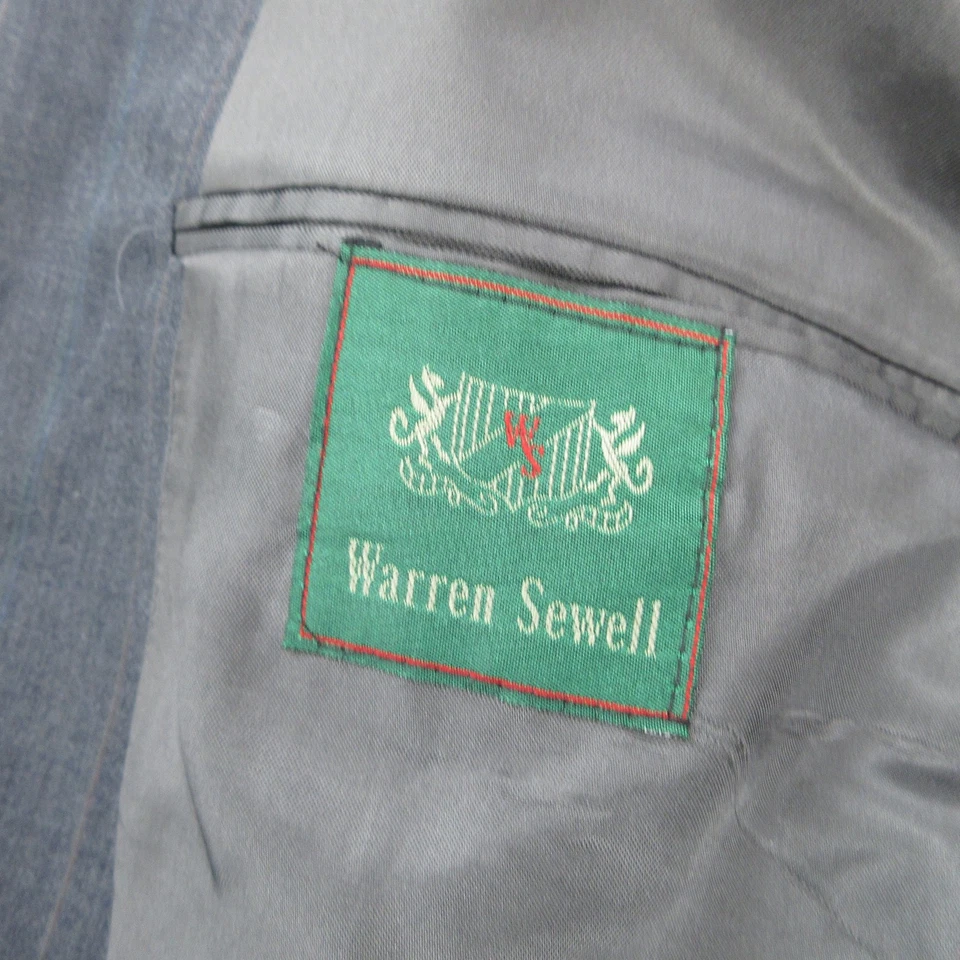 Chaqueta de Colección Warren Sewell Para Hombres 42 R Gris Poliéster Blazer Occidental Hecha en EE. UU. * Foto 4 de 4