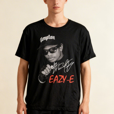 Rapper Eazy E Eazy E Cotton T- Shirt Black Unisex All Size NWT