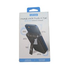R3-O myCharge Maglock Hub 5K All-In-One Wireless Charger w/ Magsafe - Dark Gray