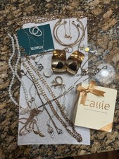 Costume Jewelry Lot (approx. 20 Pieces) Includes Necklaces, Earrings, Etc Dressy