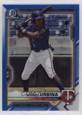 2021 Bowman Draft Chrome Blue Refractor 112/150 Misael Urbina #BDC-68 00gy