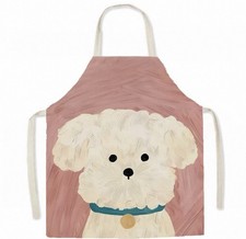 Kitchen Apron with Cute Dog Design for Women