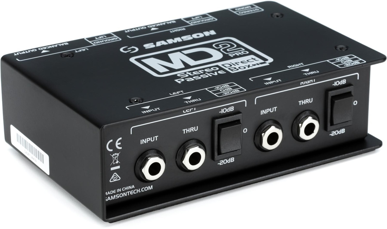 Samson MD2 Pro 2-канальный пассивный инструментальный директ-бокс 18790₽