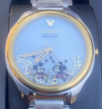 Citizen EM0754-59W Eco-Drive One Disney Falling Mickey Minnie Mouse Ladies Rare