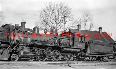 Georgia & Florida #209 4-6-0 Augusta GA 26.02.1933 Baldwin #34701 NEU 8x10 FOTO