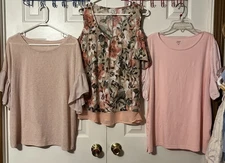 Women’s 3-pc Lot Of Summer Tops Maurices/Naif/Crown & Ivy Size XL Item# 1545