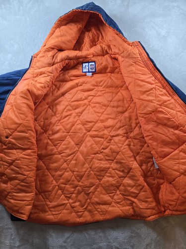 Giacca Vintage Denver Broncos XL Logo Athletic Parka Cappotto Game Day NFL Nylon - Foto 11 di 17