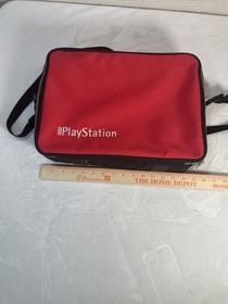 Vintage Sony Playstation One PS1 Messenger Shoulder Travel Carrying Bag Red