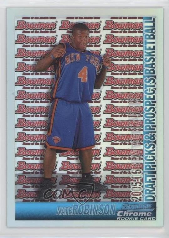 2005-06 Bowman Draft Chrome Refractor 21/300 Nate Robinson #124 0e5c