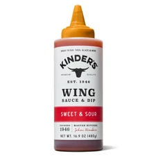 Kinders Sweet & Sour Wing Sauce 16.9 Oz Gluten Free No HFCS 70062