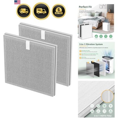 HEPA Air Filter Replacement for Pure Enrichment PureZone 3-in-1 2 Pack