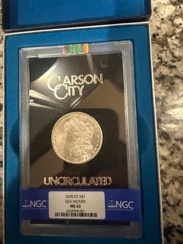 1878-CC Morgan Silver Dollar GSA Hoard 1878 CC Carson City Mint $1 NGC MS 63 PL