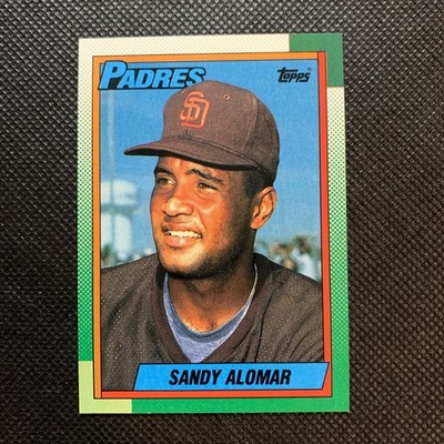 1990 Topps Sandy Alomar Baseball Card #353 San Diego Padres 
