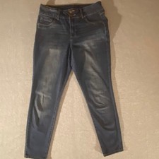 d.jeans Womens 8P Dark Blue Skinny High Rise Stretch Denim Jeans REPREVE