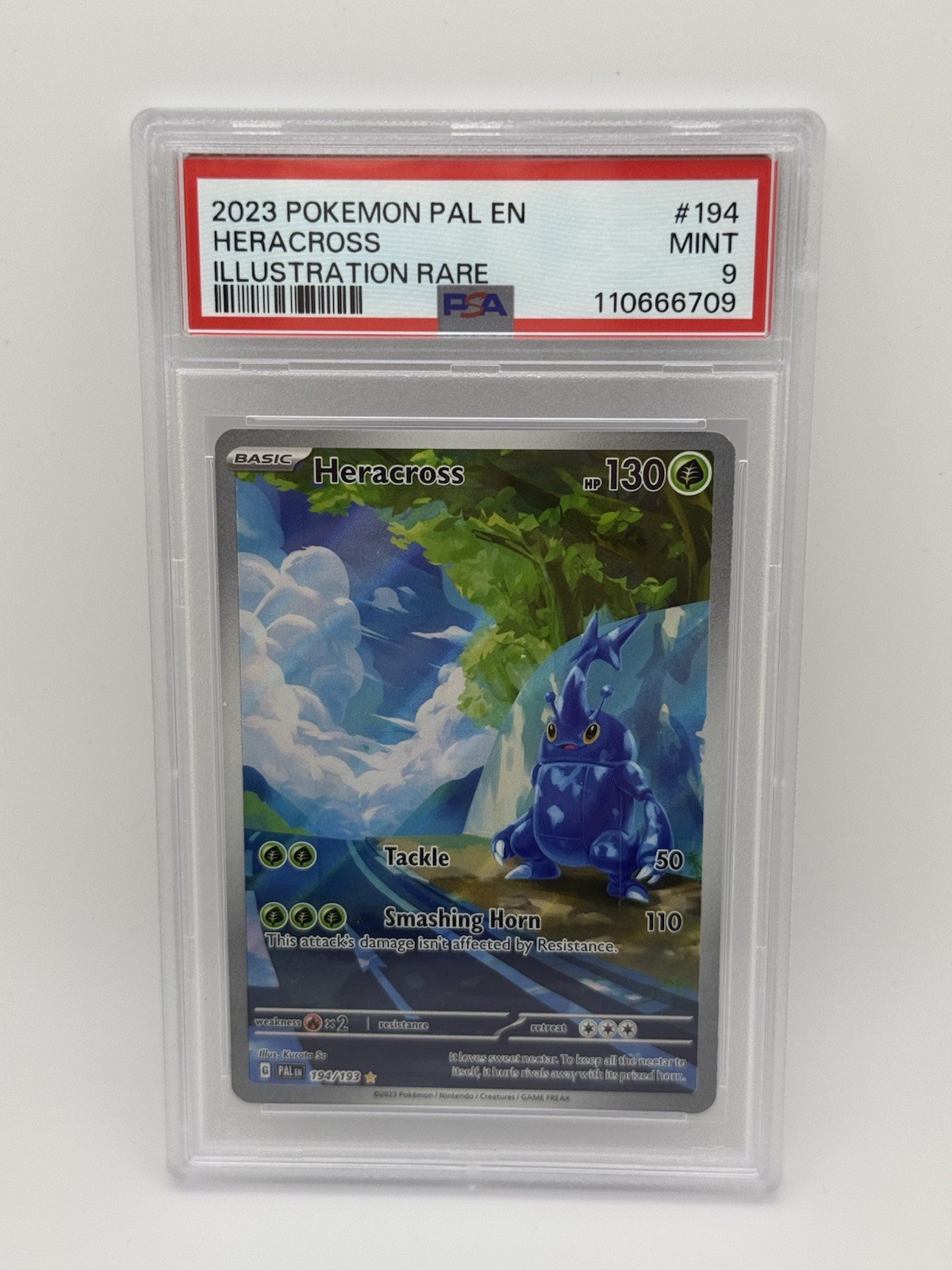 Heracross 194/193 Holo Paldea Evolved Sv02 Rare Pokemon Card