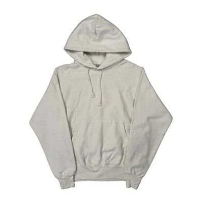 Reverse Weave Champion Hoodie - Small White Cotton