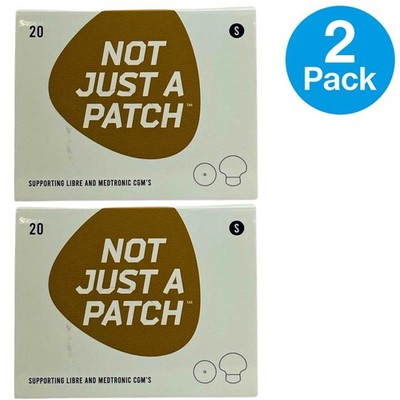 Not Just A Patch CGM Adhesive Patches Supporting Libre and Medtronic 20ct 2 Pack