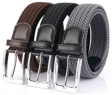 Elastic Fabric Braided Belt,Enduring Stretch Woven Belt for Unisex Men/Women/Jun
