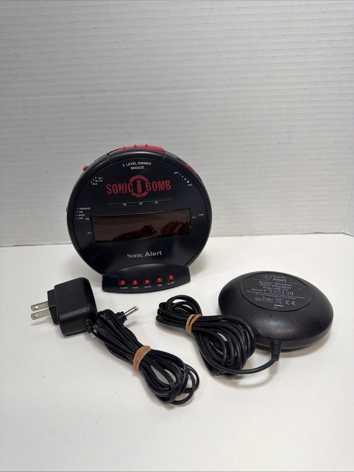 With Bed Shaker: Black: Tested, Extra Loud, Vibrating