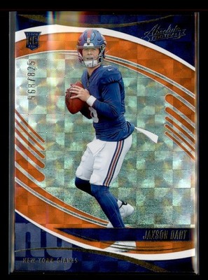 2025 Panini Absolute - Rookies Jaxson Dart #137 Orange Mosaic /825 (RC)
