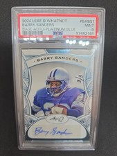 2024 Leaf Q Whatnot - Barry Sanders Base Auto Platinum Blue  /3