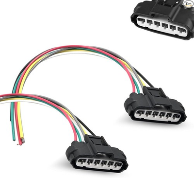 #ad 2 PCS Throttle Position Sensor Connector 6 Pin TPS Waterproof Heat Resistant Pi $16.99