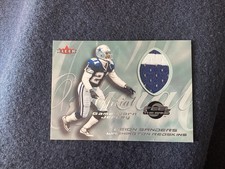 2000 Fleer Deion Sanders Game Worn Jersey Card Feel The Game