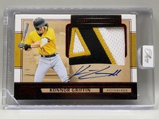 2025 Panini Three And Two Baseball Konnor Griffin Patch Jersey Auto #5/6 PIRATES