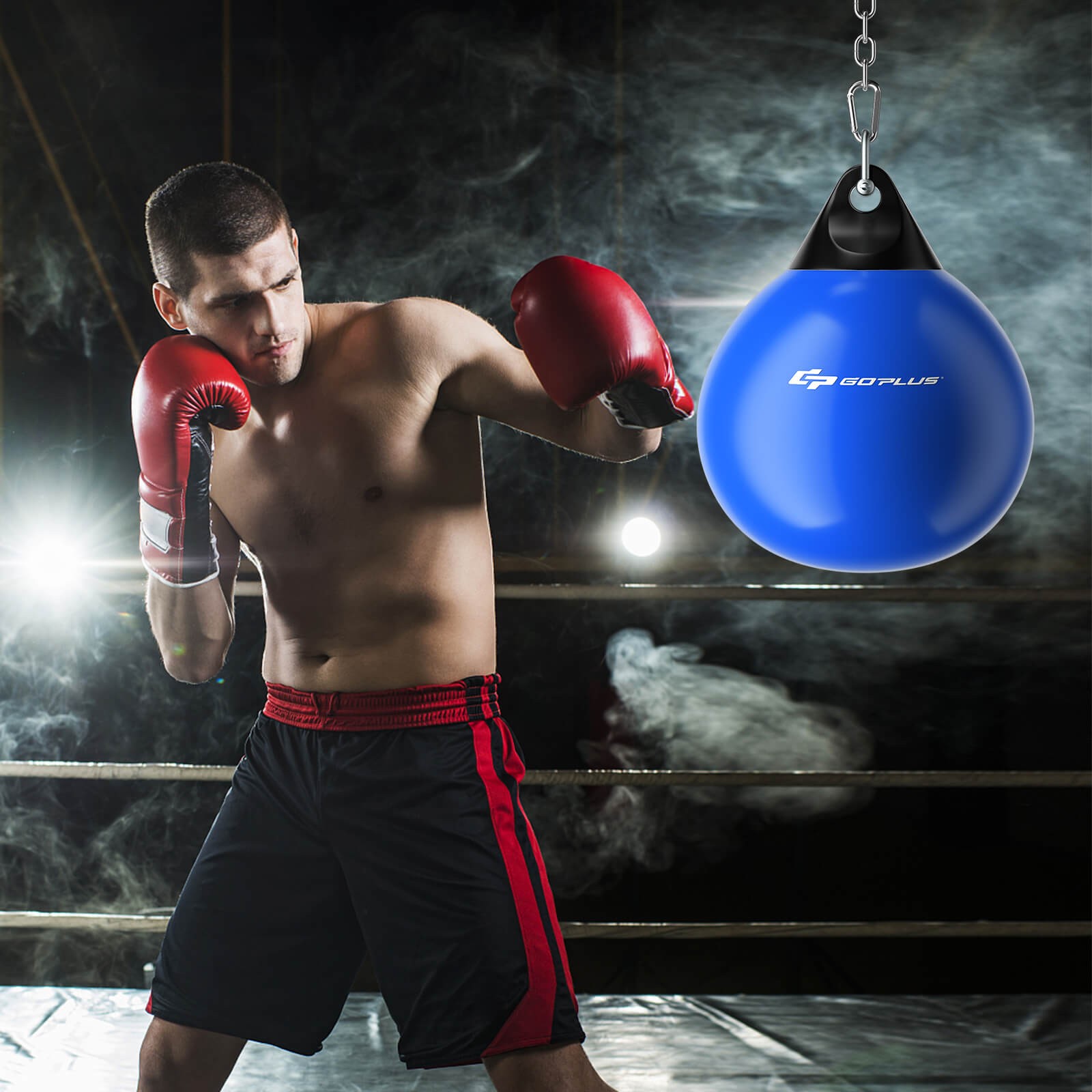 18" 110Lbs Training Boxing Bag Heavy Water Filled Punching Aqua Home Gym Hook
