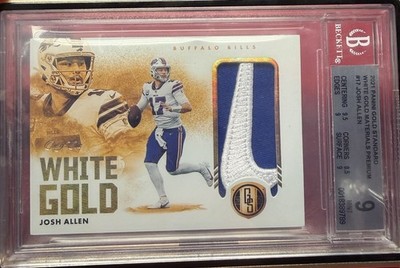 2021 Panini Gold Standard Josh Allen 1/1 BGS 9 GAMEWORN NIKE SWOOSH