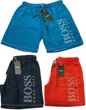 HUGO BOSS BRAND NEW INNER LINEN NET DOT LOGO SWIM SHORTS
