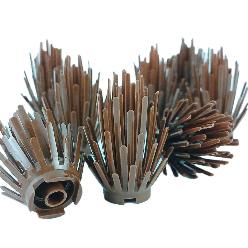 10 Pieces Lot LEGO® Reddish Brown Plant 6064 Prickly Bush 2 x 2 x 4 - Image 3 of 3