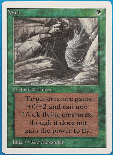 Web Unlimited HP/DAMAGED Green Rare MAGIC MTG CARD (ID# 506127) ABUGames - Picture 1 of 2