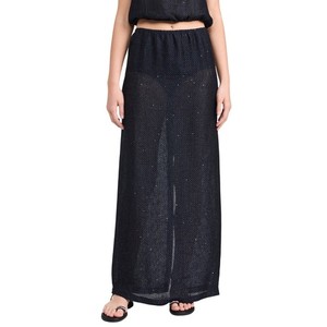 Leset 'Stella' Blue Linen Maxi Skirt Size XS