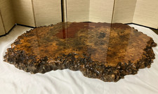 Japanese Burl Wood Bonsai Display Stand Slab ...