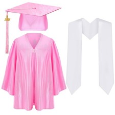 Kindergarten Preschool Graduation Gown Cap Set, 2025 Tassel, Stole, Toddler